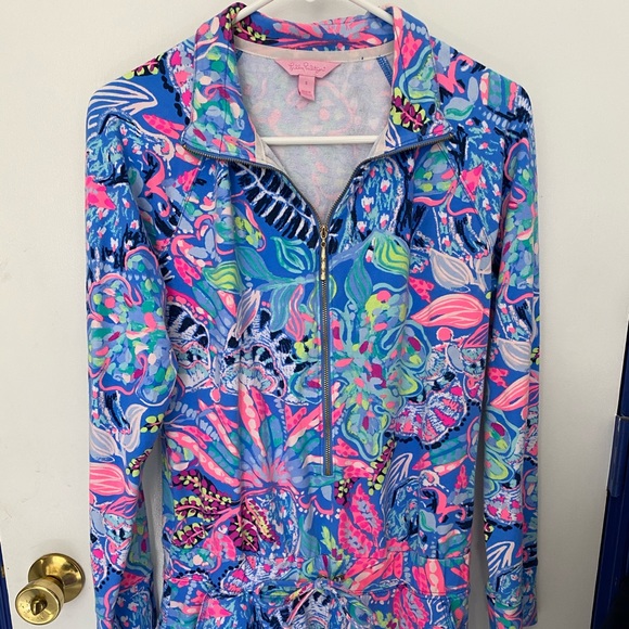 Lilly Pulitzer Skipper Romper Fantasy Garden S - Picture 2 of 4